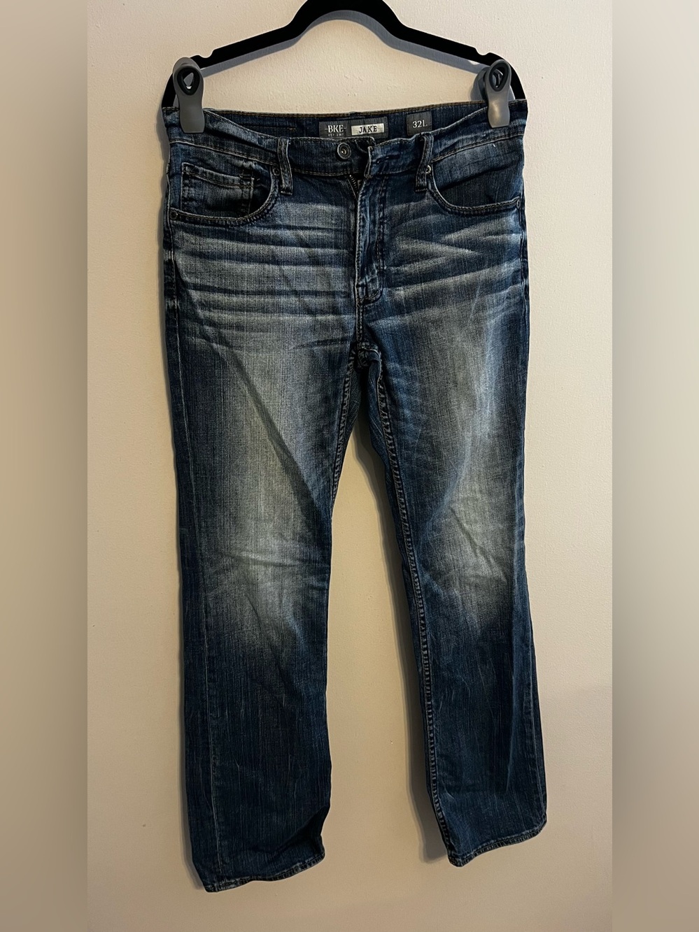 BKE Women's Jake Bootleg Jeans Dark Blue Wash | 32 Long